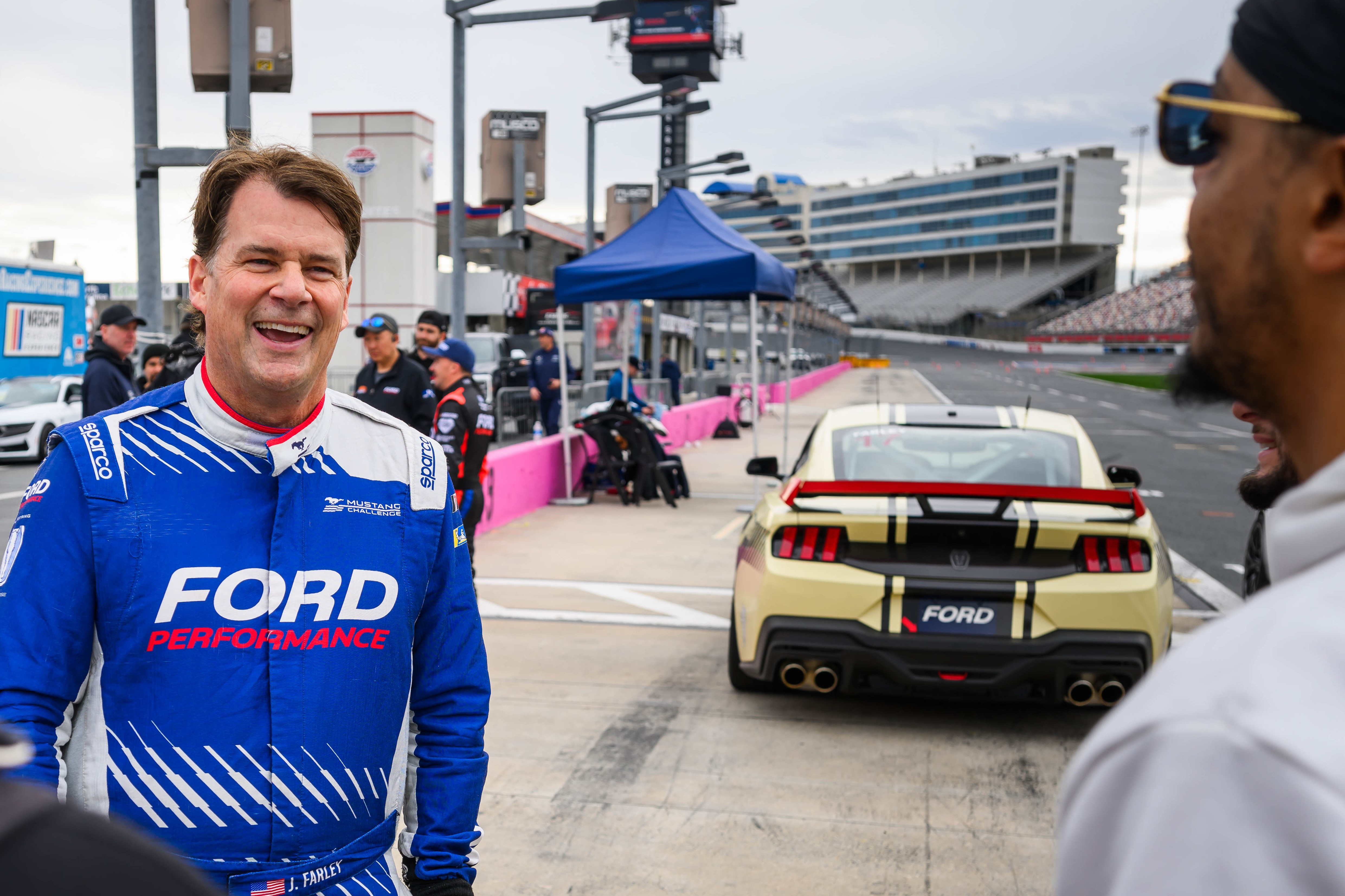 Jim Farley at the 2025 Ford Performance Season Launch at Charlotte Motor Speedway on Jan. 30, 2025.